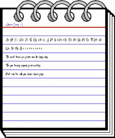 Aderia Regular animated font preview